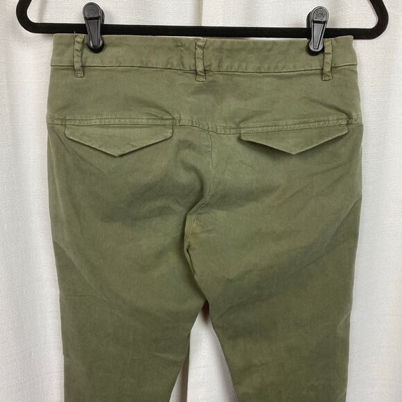Nili Lotan Olive Green Tel Aviv Classic Military Straight Leg Pants Sz.0 - Picture 10 of 13